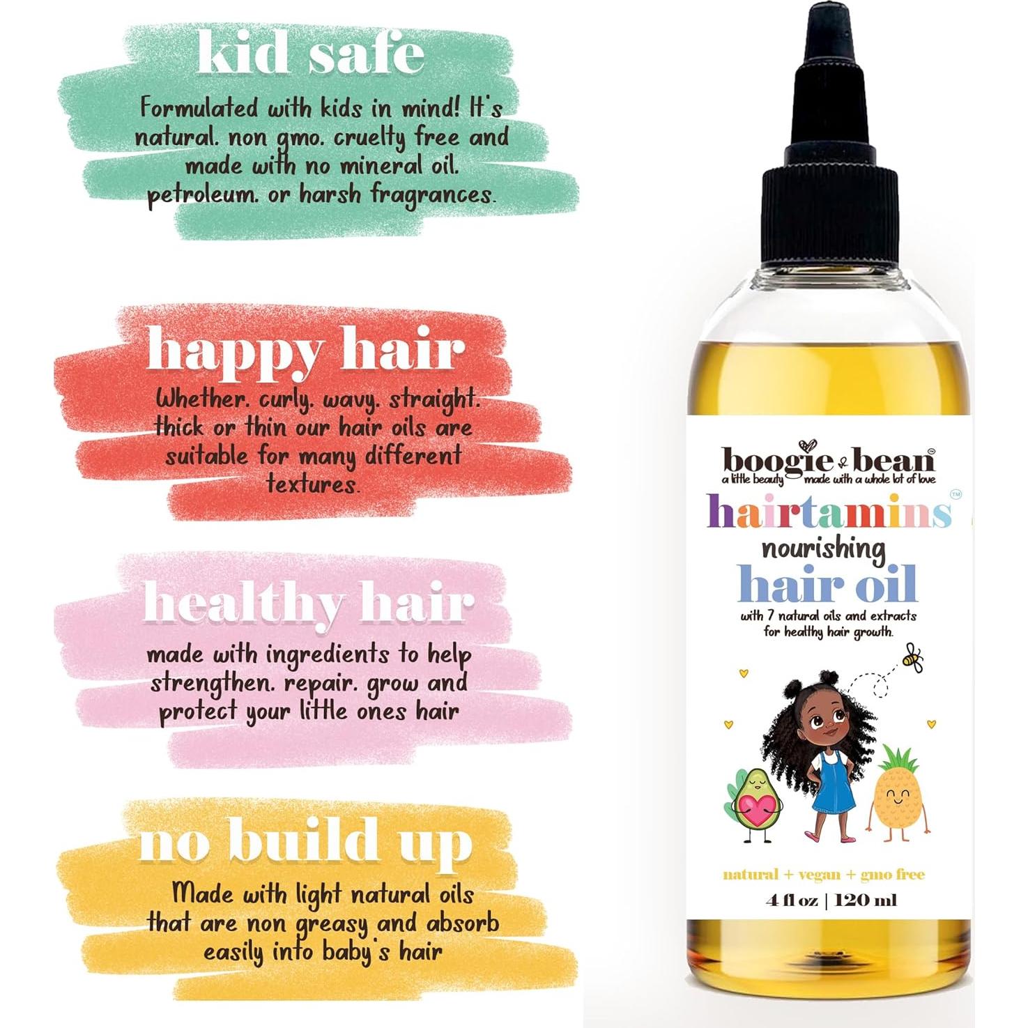 Aceite para Cabello Niños Boogie and Bean 132g Natural