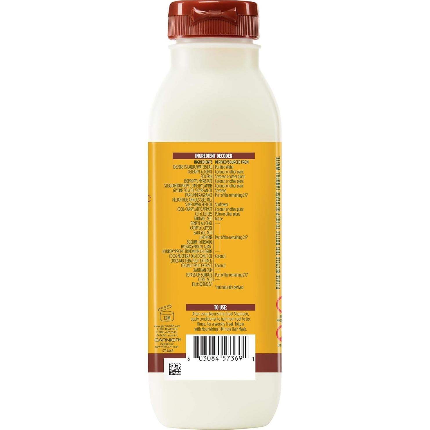 Acondicionador Garnier Fructis Coco 350 ml - Nutre y Suaviza