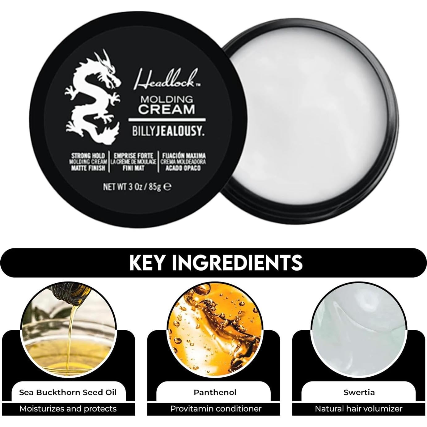 Crema Modeladora para Cabello Billy Jealousy 85g Fijación Fuerte