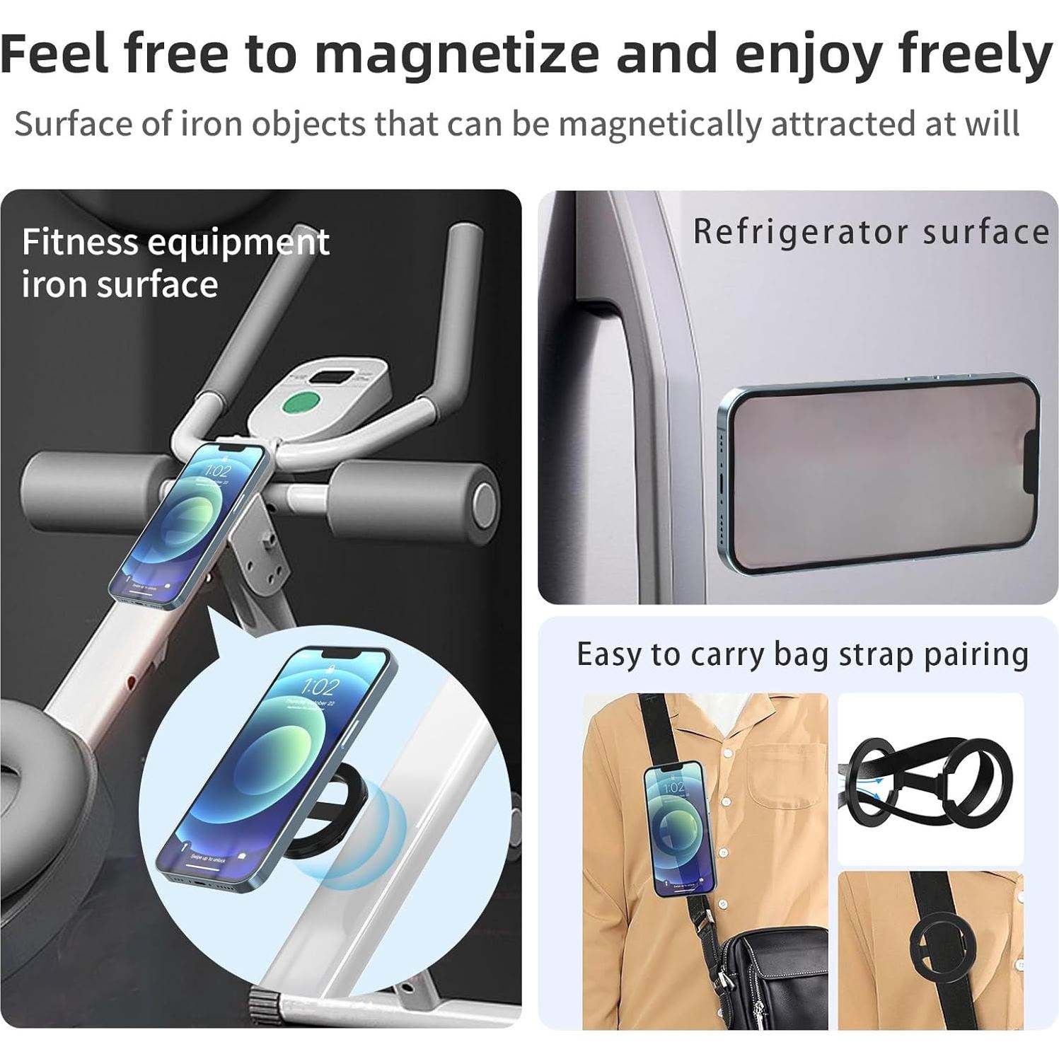 Soporte Magnético para Teléfono Rimyam MagSafe Negro