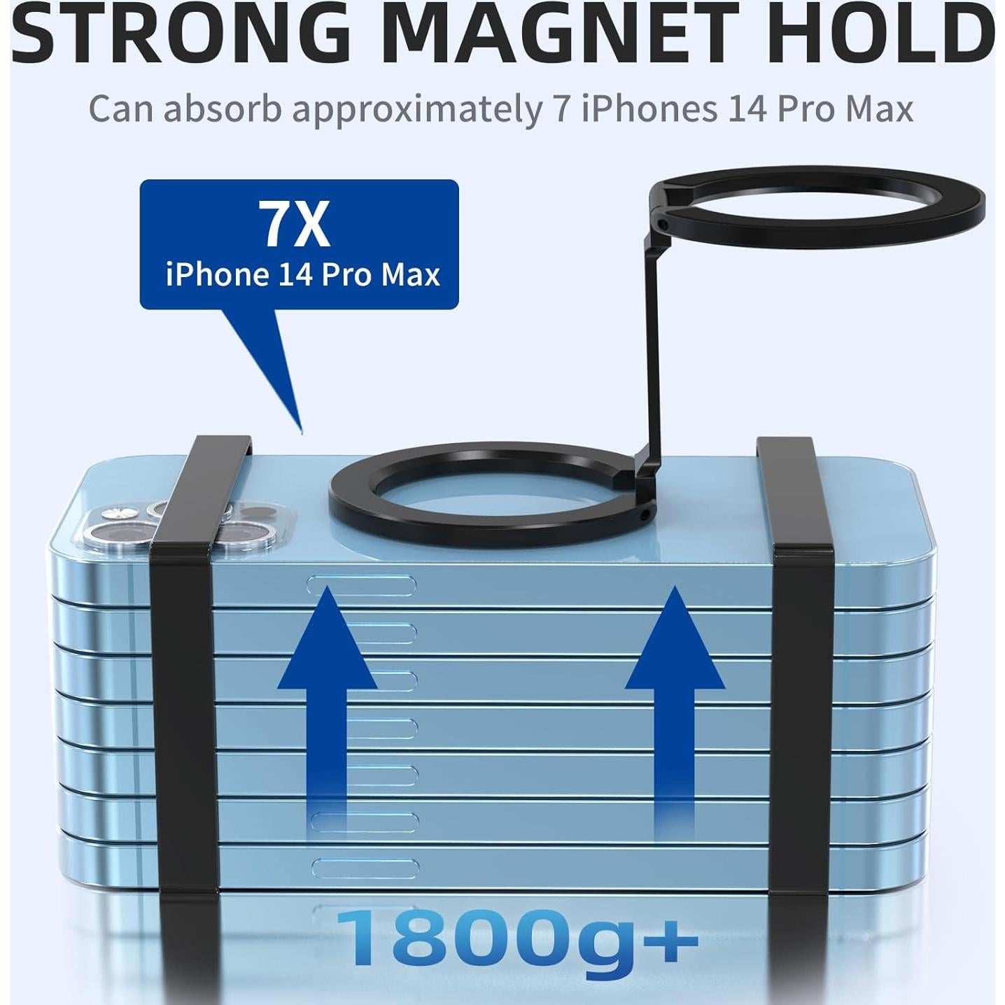 Soporte Magnético para Teléfono Rimyam MagSafe Negro