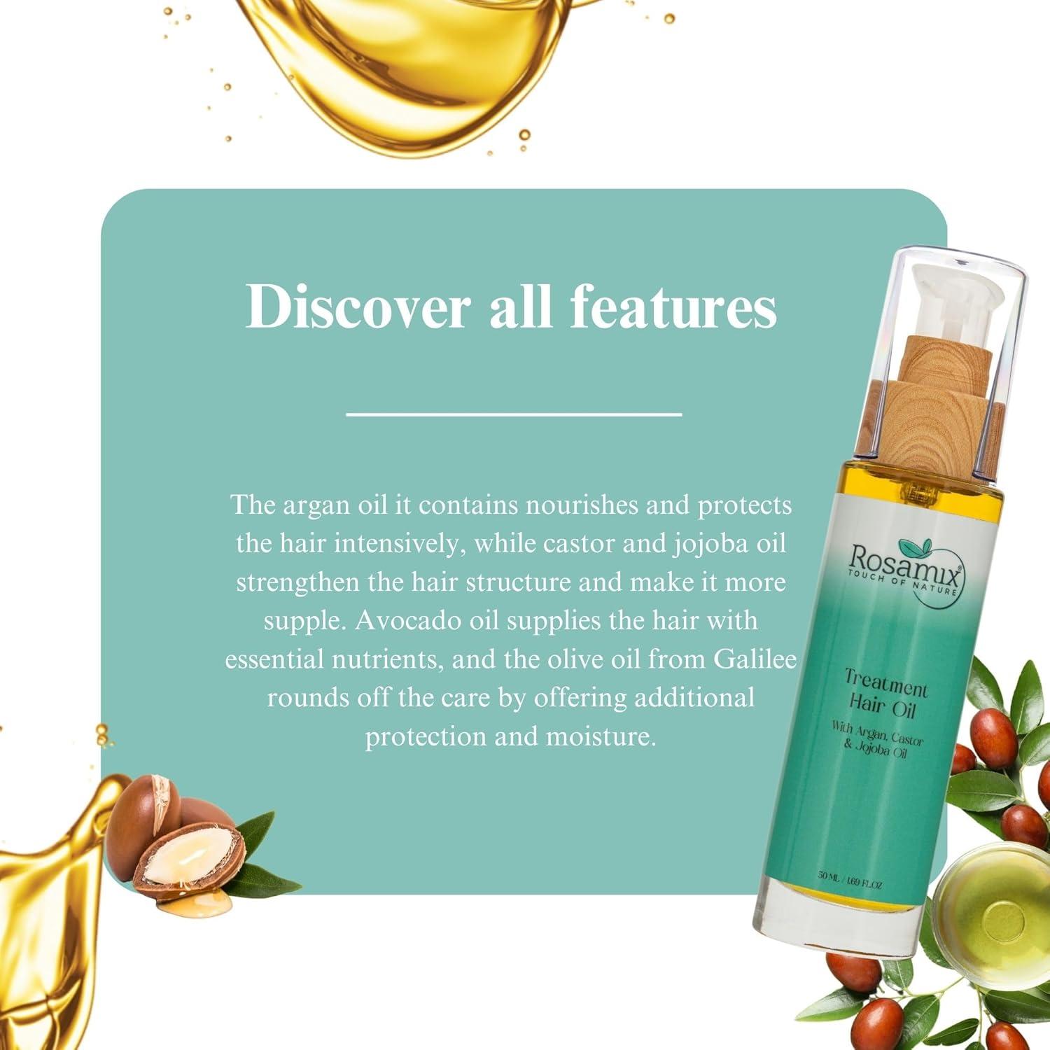 Aceite Capilar Nutritivo Rosamix 50ml - Argán Jojoba Aguacate