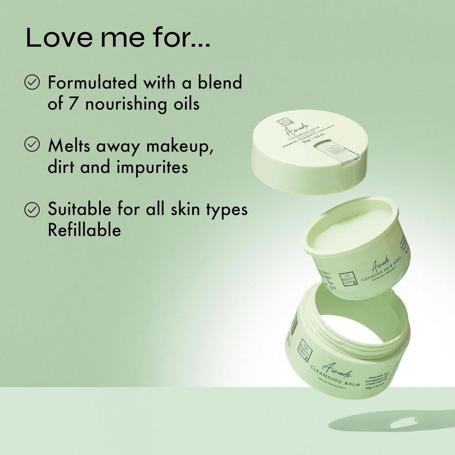 Bálsamo Limpiador Refillable The Beauty Crop Aguacate 100ml