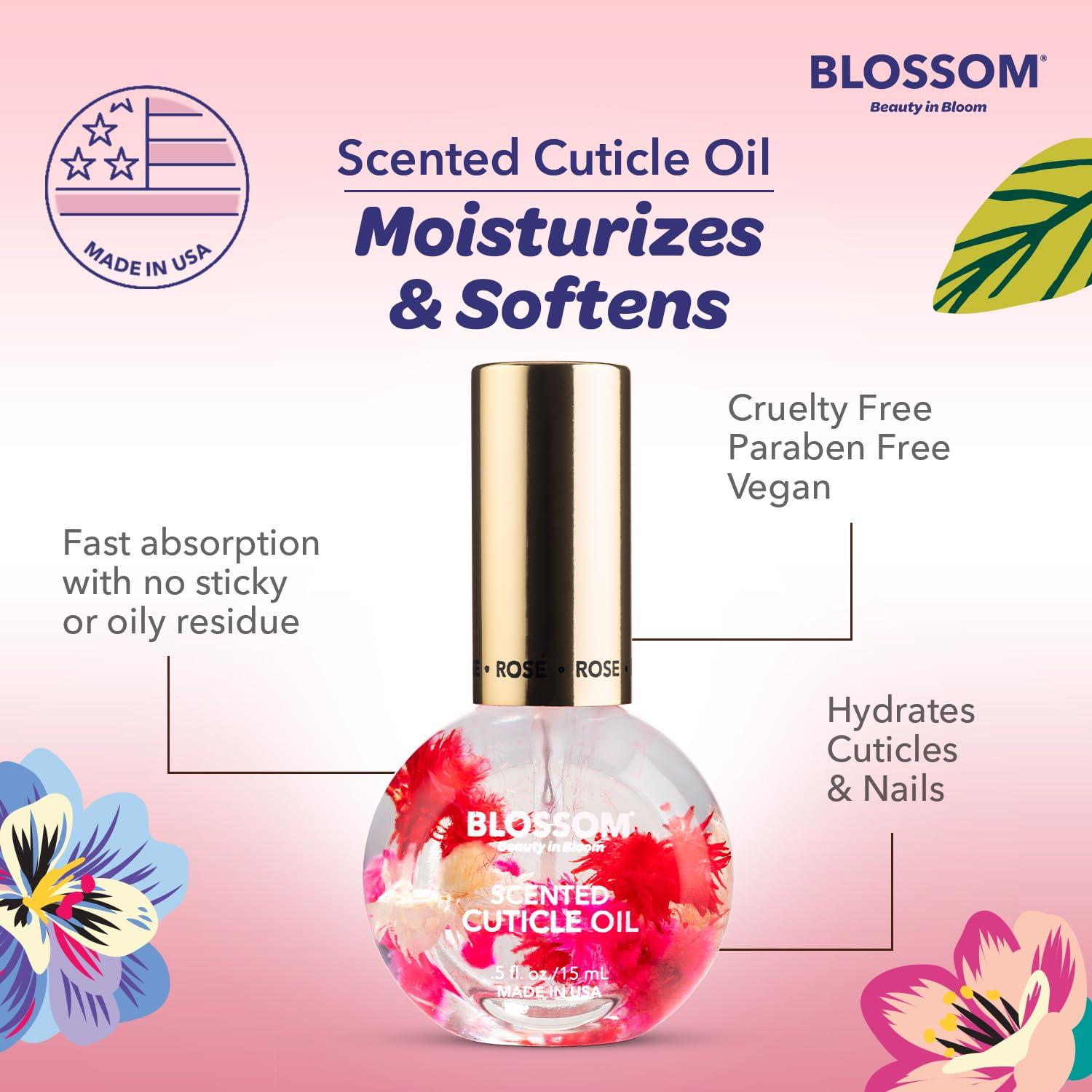 Aceite para Cutículas Blossom Rosa 14.79 ml Hidratante