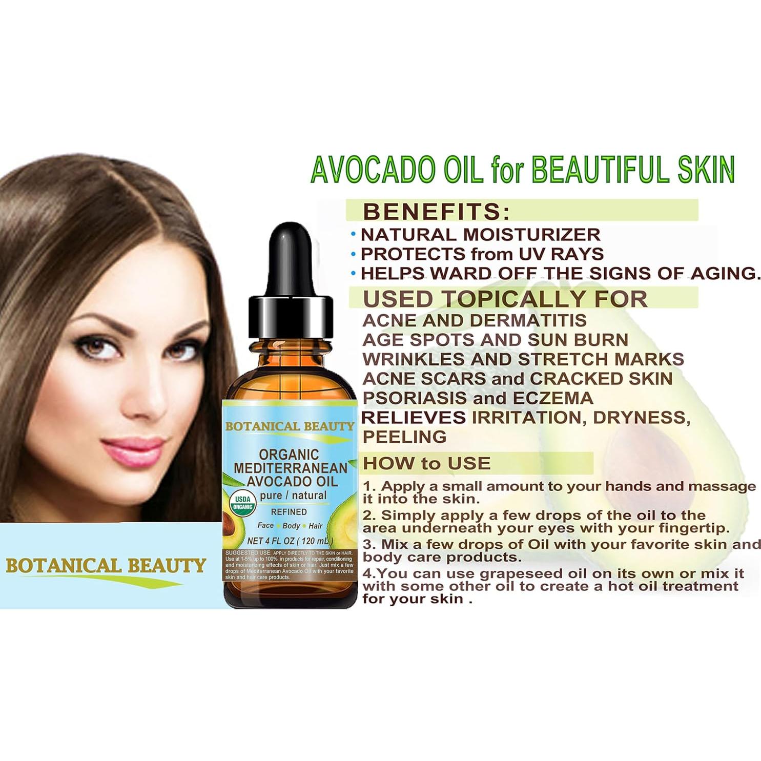 Aceite de Aguacate 100% Puro Belleza Botánica 120 ml