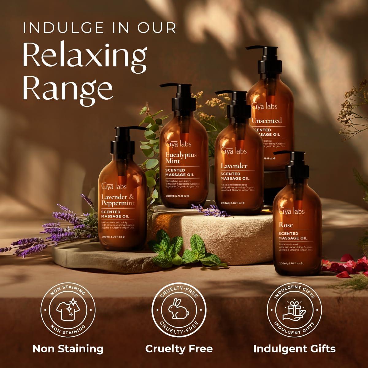 Aceite de Masaje Eucalipto y Menta Gya Labs 200 ml Natural