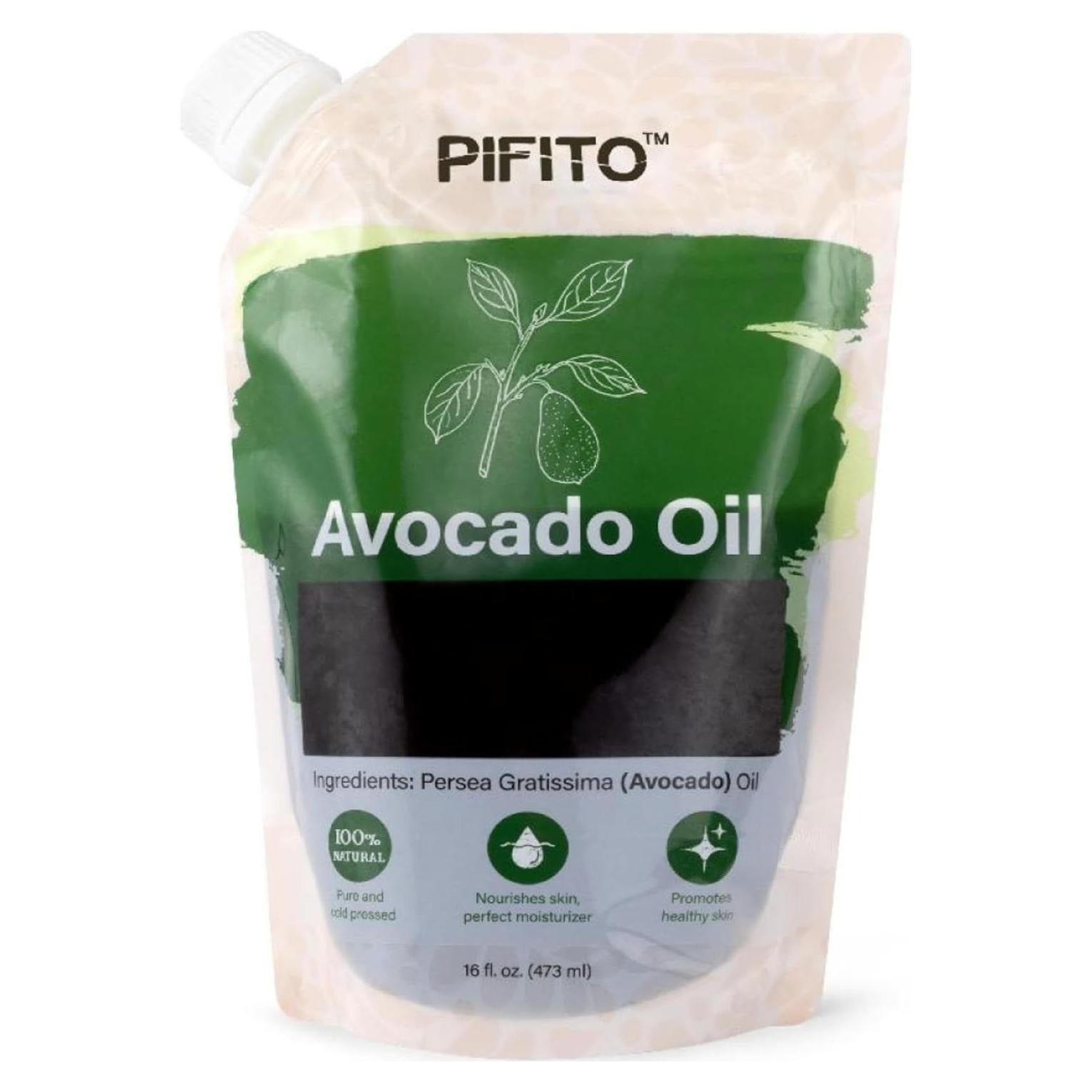 Aceite de Aguacate Pifito 473 ml 100% Puro y Natural