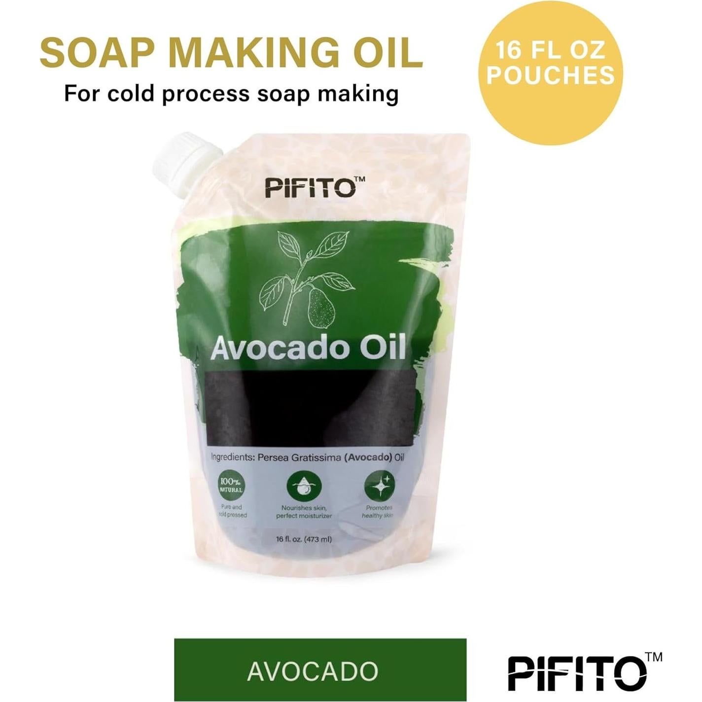 Aceite de Aguacate Pifito 473 ml 100% Puro y Natural