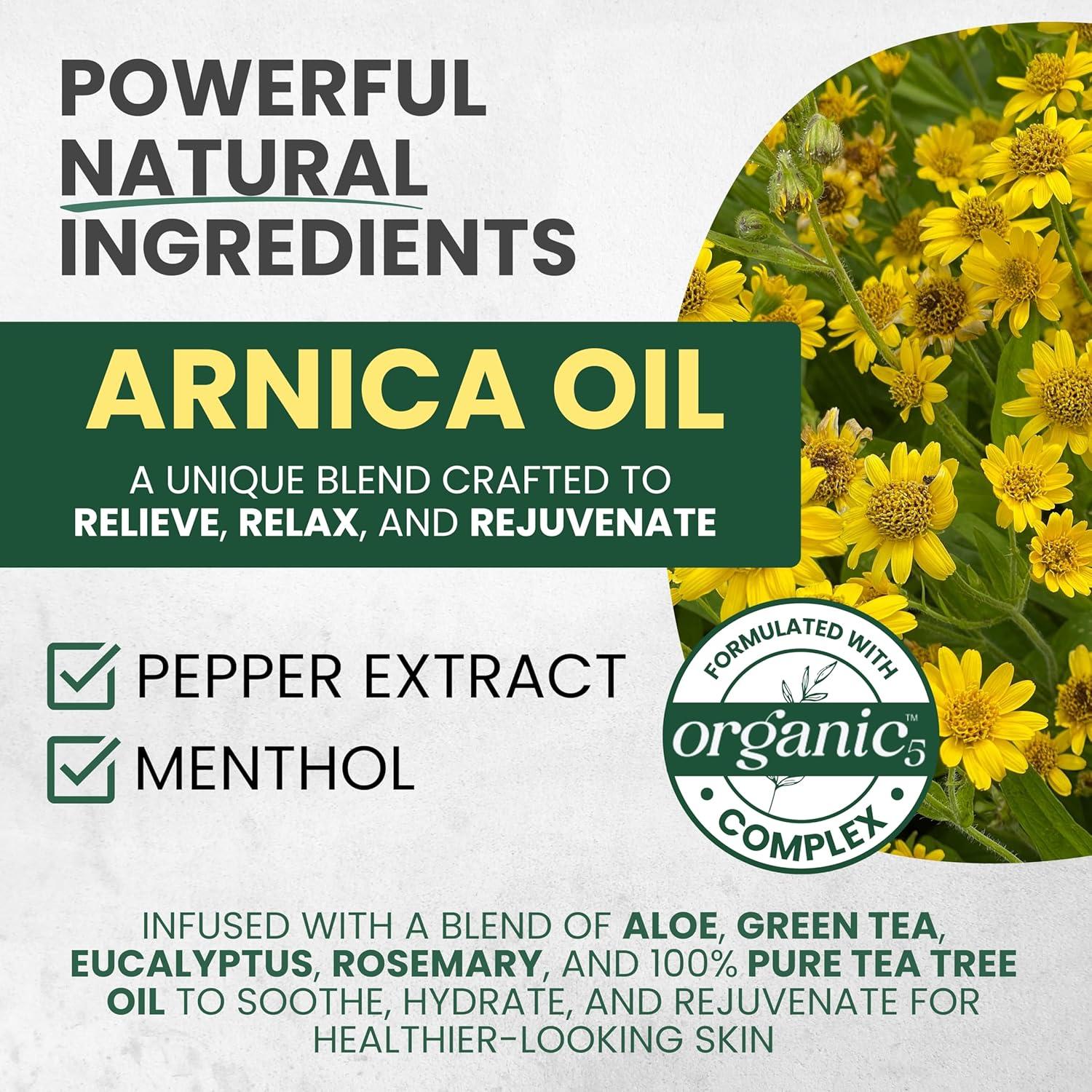 Aceite de Masaje Kesmedik 236.6 ml - Alivio Muscular con Árnica y Eucalipto