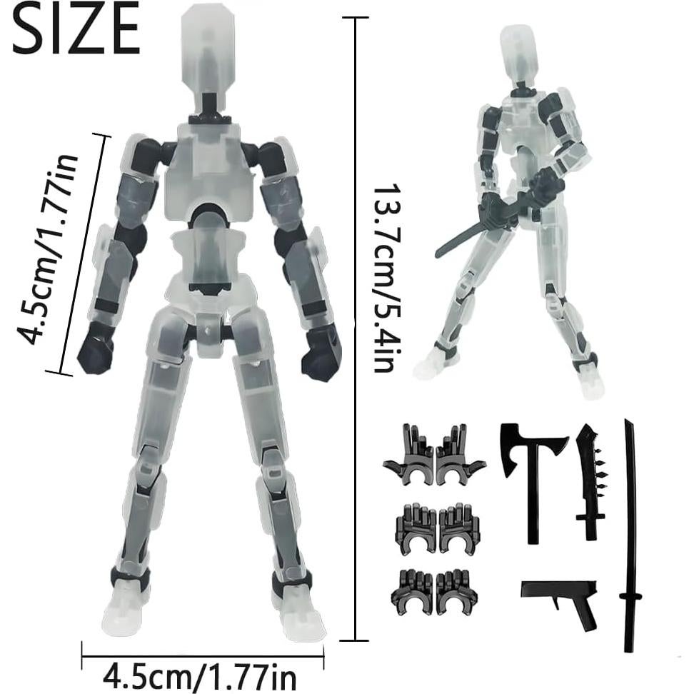 Figura de Acción Robot Tonto 13 con Accesorios y Mano