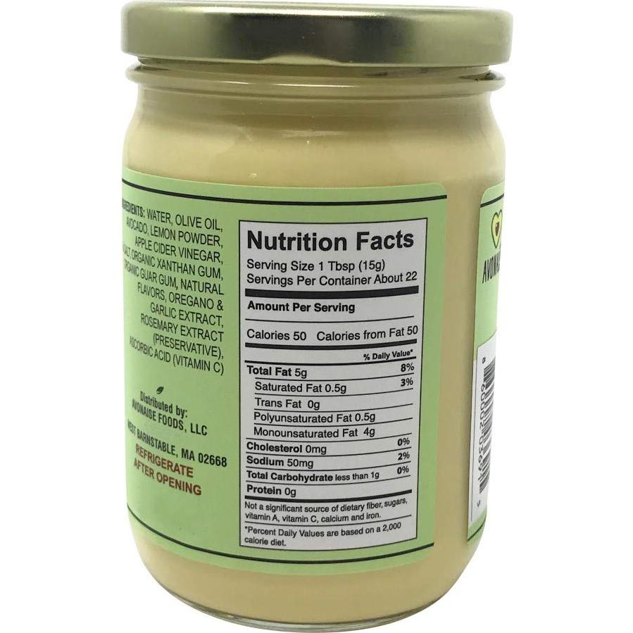 Mayonesa Vegana de Aguacate Avonais 340g con Hierbas