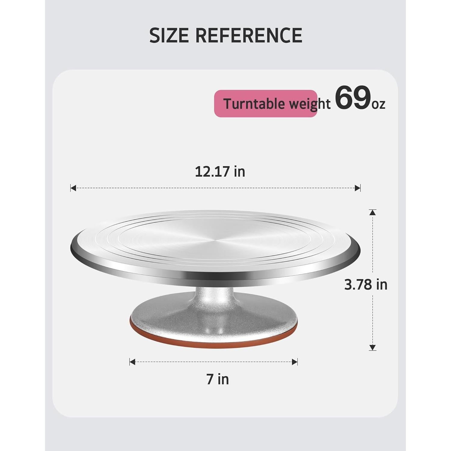 Soporte Giratorio para Pasteles Syntus 30 cm Antideslizante