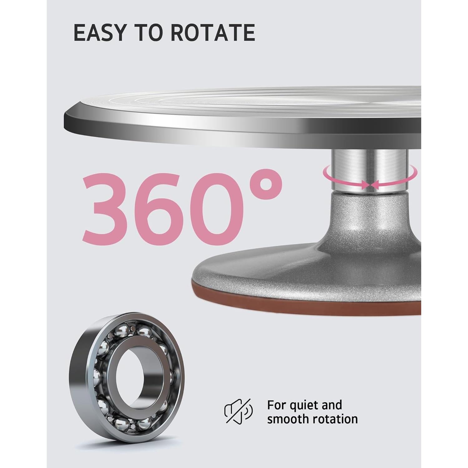 Soporte Giratorio para Pasteles Syntus 30 cm Antideslizante