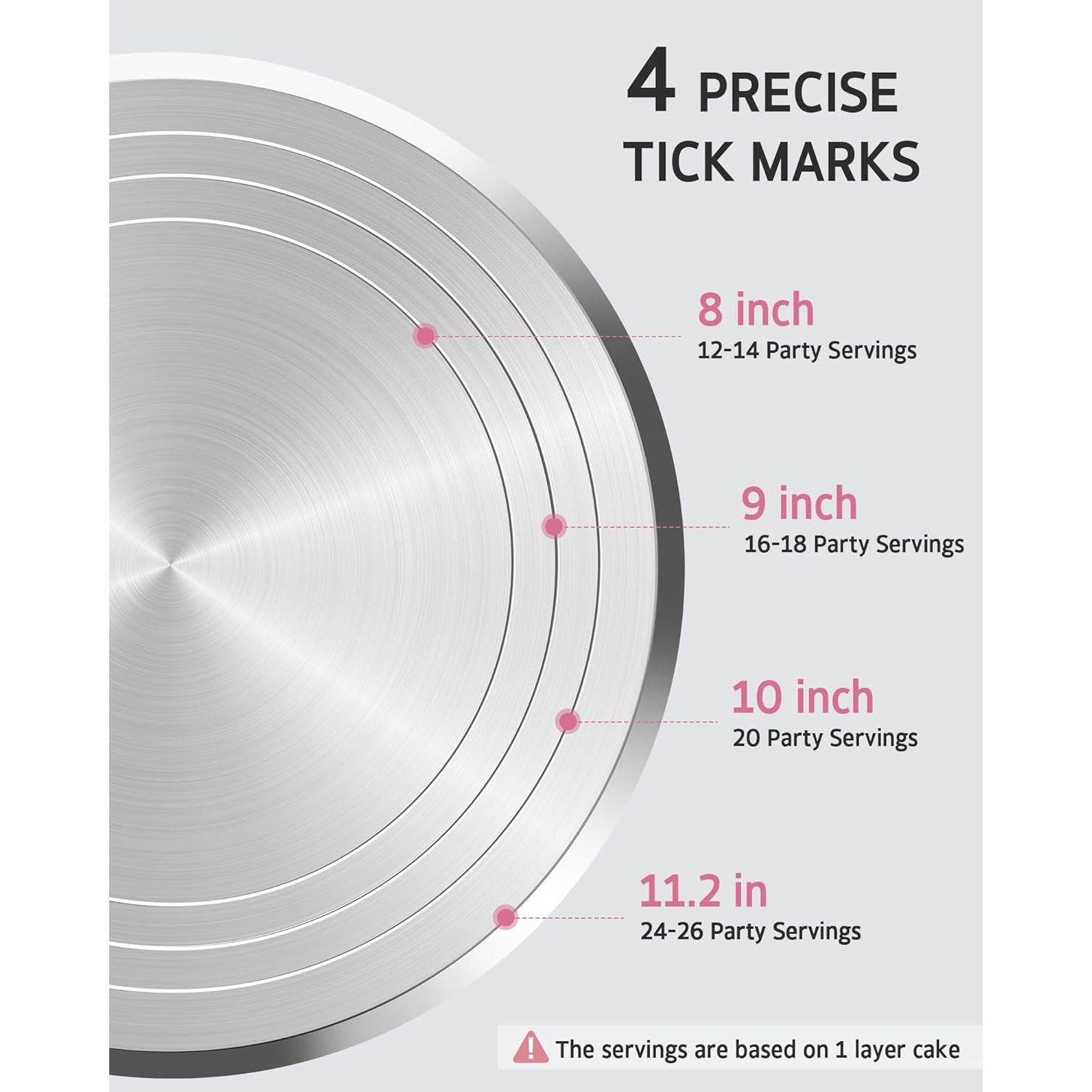 Soporte Giratorio para Pasteles Syntus 30 cm Antideslizante
