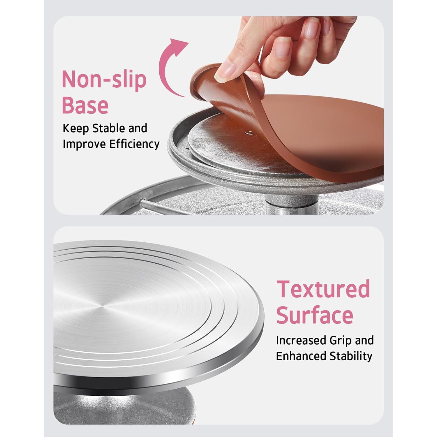 Soporte Giratorio para Pasteles Syntus 30 cm Antideslizante