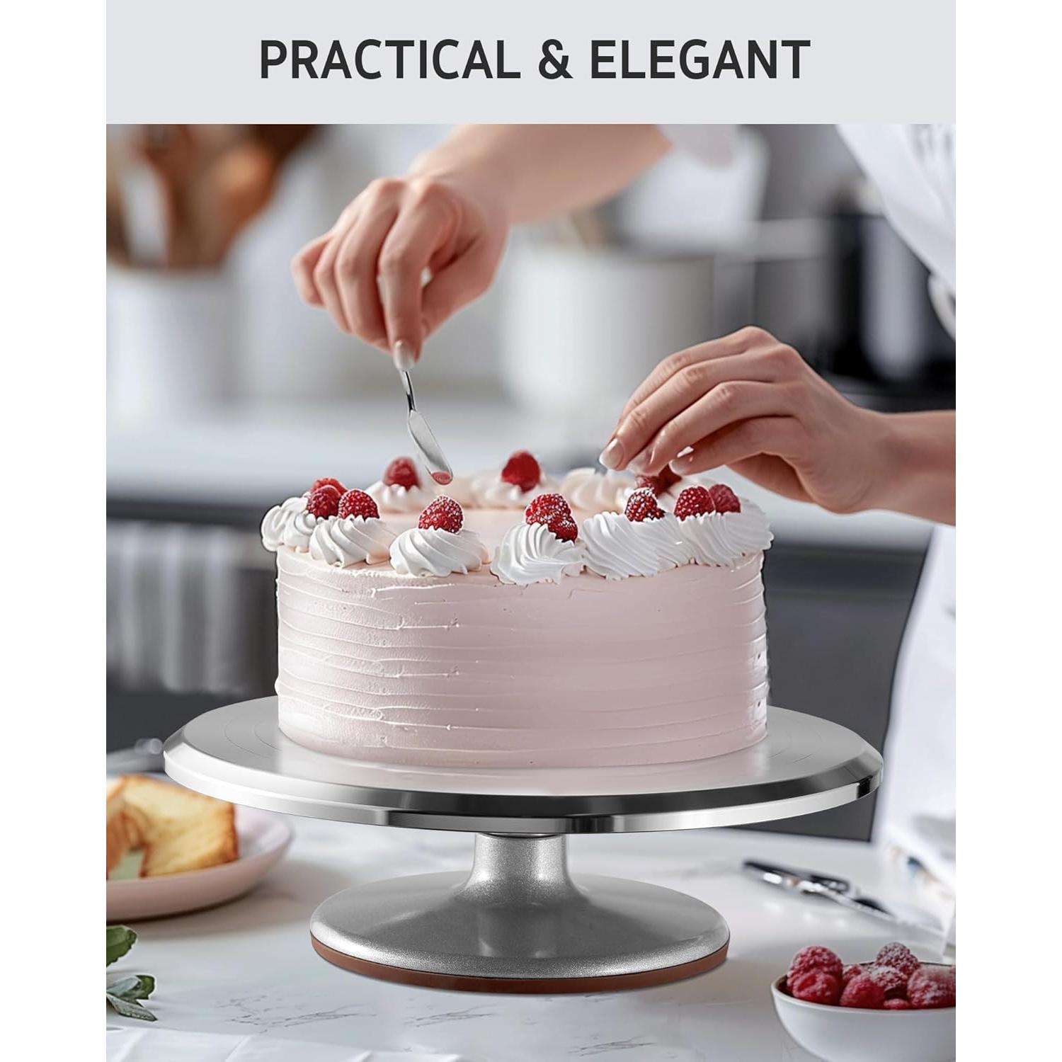 Soporte Giratorio para Pasteles Syntus 30 cm Antideslizante