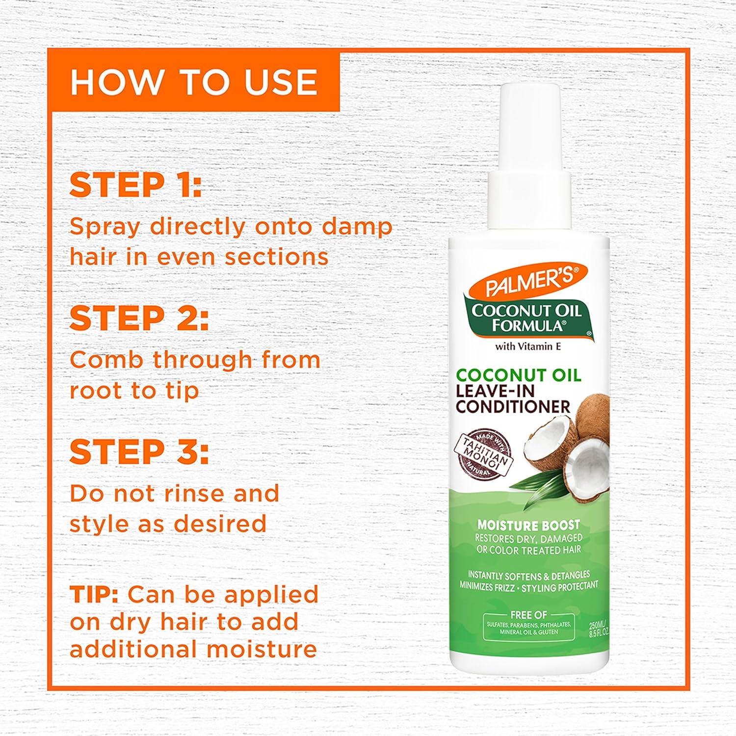 Acondicionador sin enjuague Palmer's Coconut Oil 240 ml