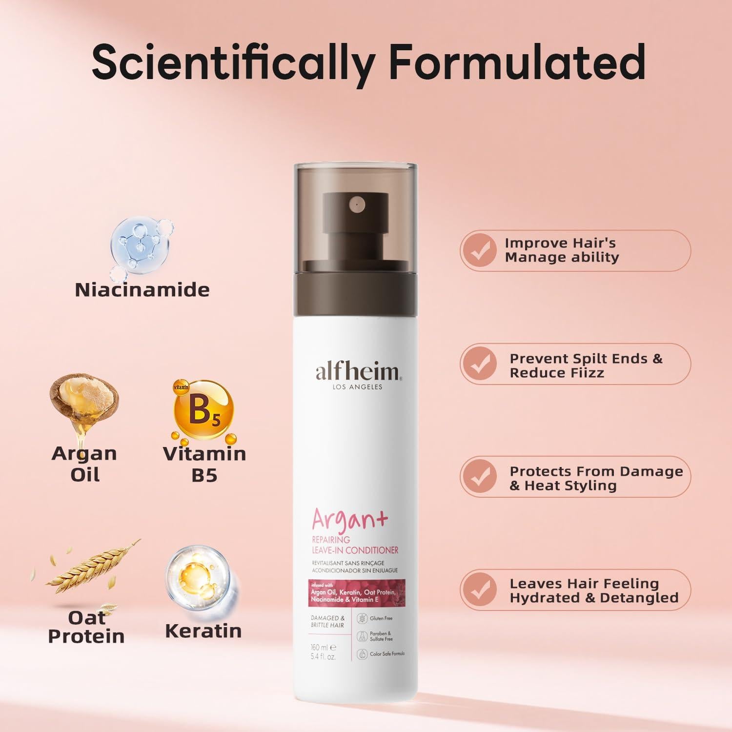 Acondicionador Sin Enjuague Reparador Alfheim 209.8 g - Antifrizz