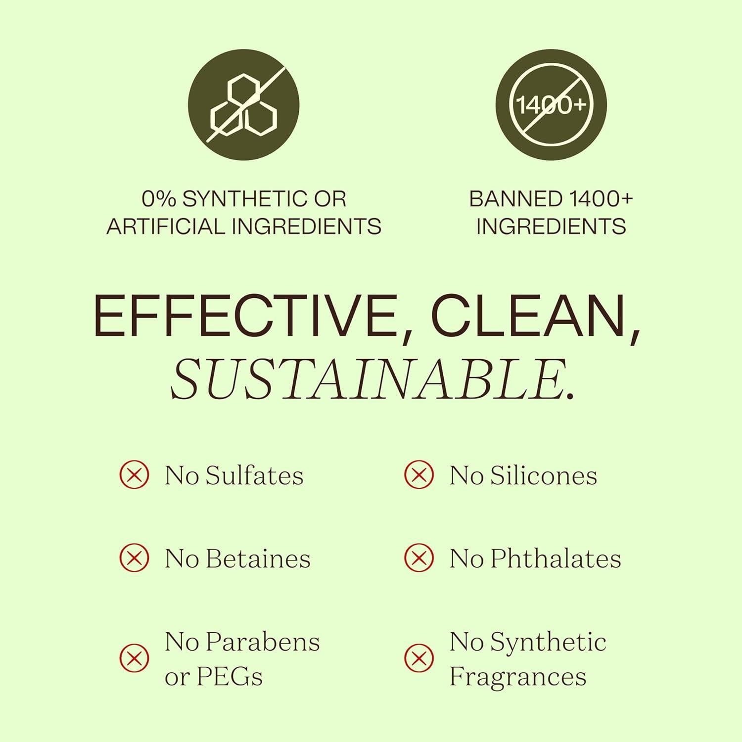 Desenredante y Acondicionador Sin Enjuague Ingreendients 284 ml - Orgánico, Sin Sulfatos, Vegano