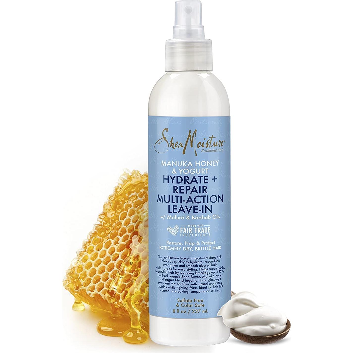 SheaMoisture Spray Acondicionador Sin Enjuague 2-Pack - Miel de Manuka y Yogur 227 g