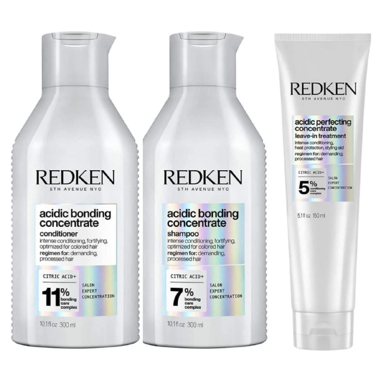 Conjunto Redken Acidic Bonding: Champú, Acondicionador y Tratamiento