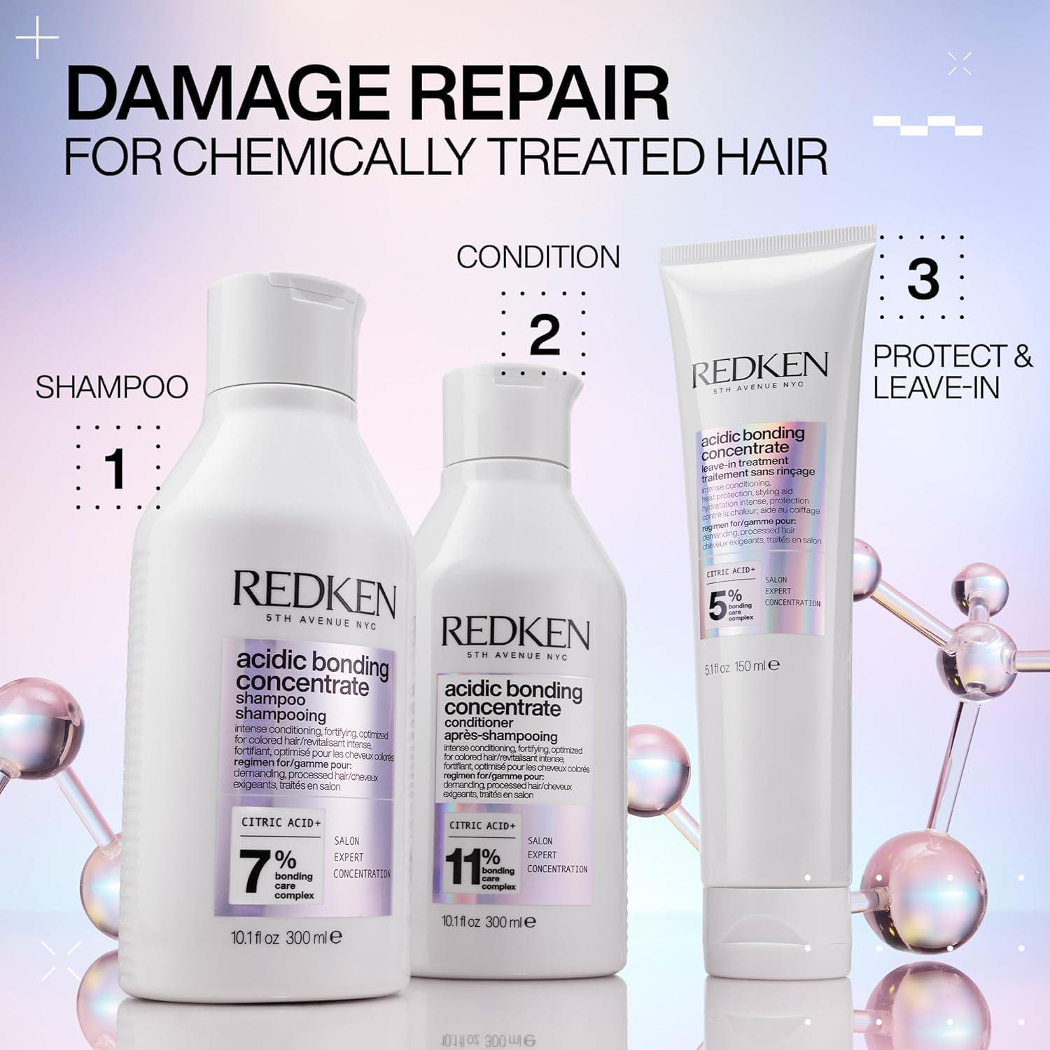 Conjunto Redken Acidic Bonding: Champú, Acondicionador y Tratamiento