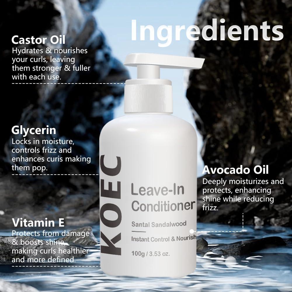 Acondicionador sin enjuague KOEC 100 g - Control del frizz y nutrición