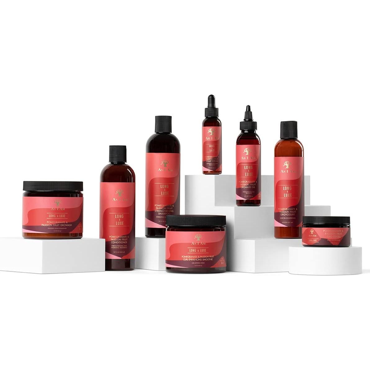 Acondicionador Sin Enjuague As I Am Long and Luxe 227g - Yogur, Granada y Fruta de la Pasión