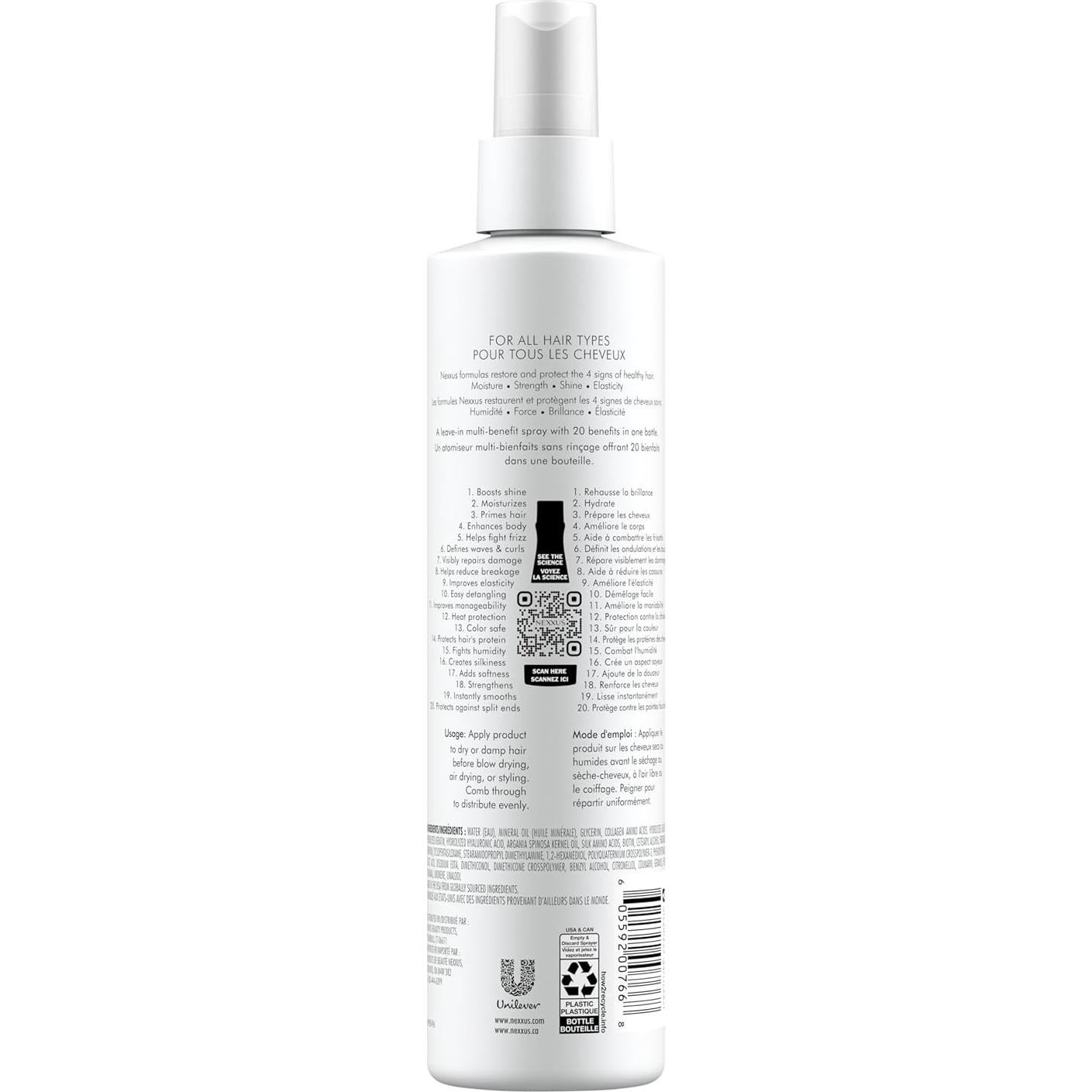 Nexxus Humectress Spray Acondicionador Sin Enjuague 255g 20-en-1