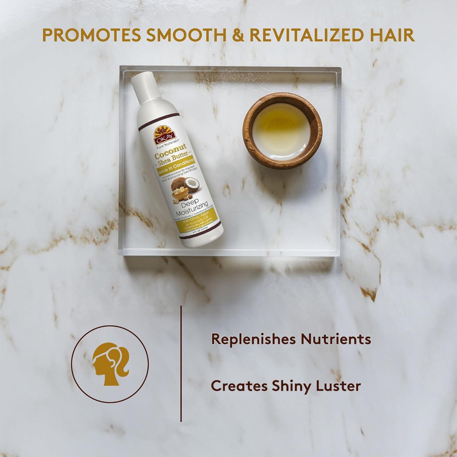 Acondicionador Sin Enjuague OKAY Coco y Manteca 237ml