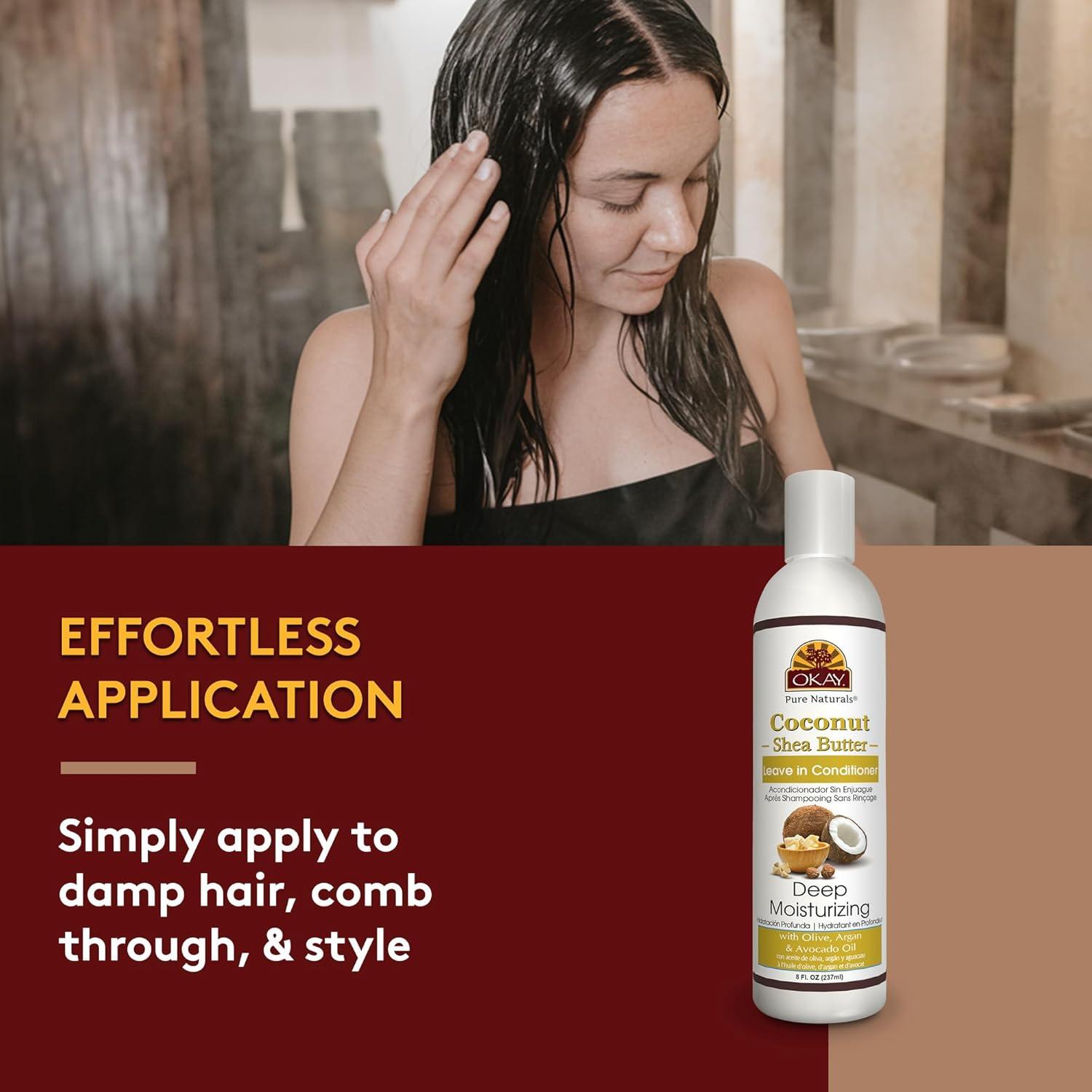 Acondicionador Sin Enjuague OKAY Coco y Manteca 237ml