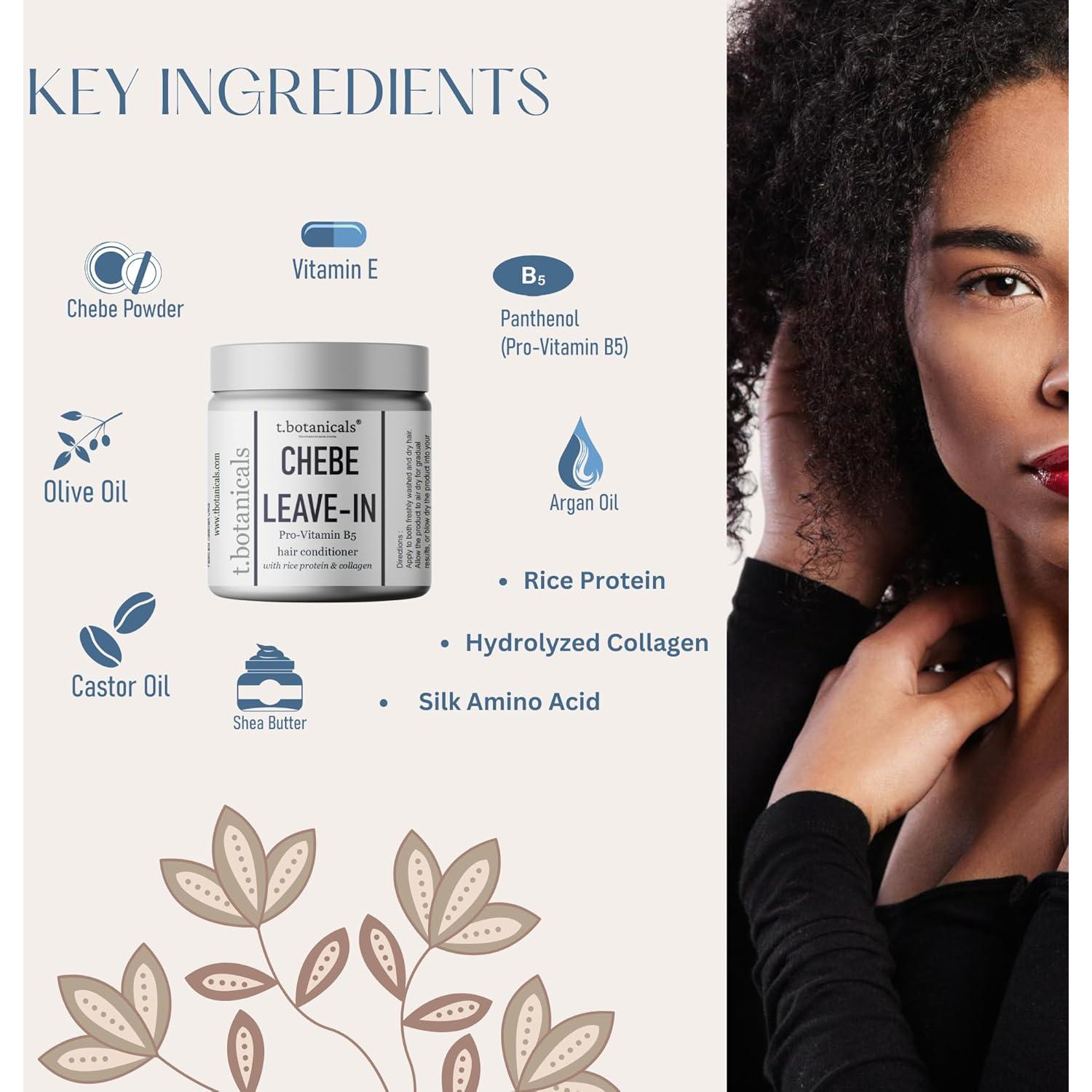 Acondicionador Leave In Chebe t.botanicals 226.8g Crecimiento Cabello