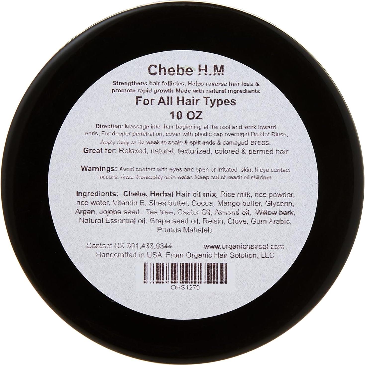 Aceite de Crecimiento Capilar Chebe y Acondicionador Sin Enjuague - 4 oz Crecimiento y 8 oz Acondicionador - Con Manteca de Mango y Aceite de Aguacate