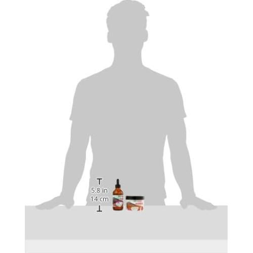 Aceite de Crecimiento Capilar Chebe y Acondicionador Sin Enjuague - 4 oz Crecimiento y 8 oz Acondicionador - Con Manteca de Mango y Aceite de Aguacate