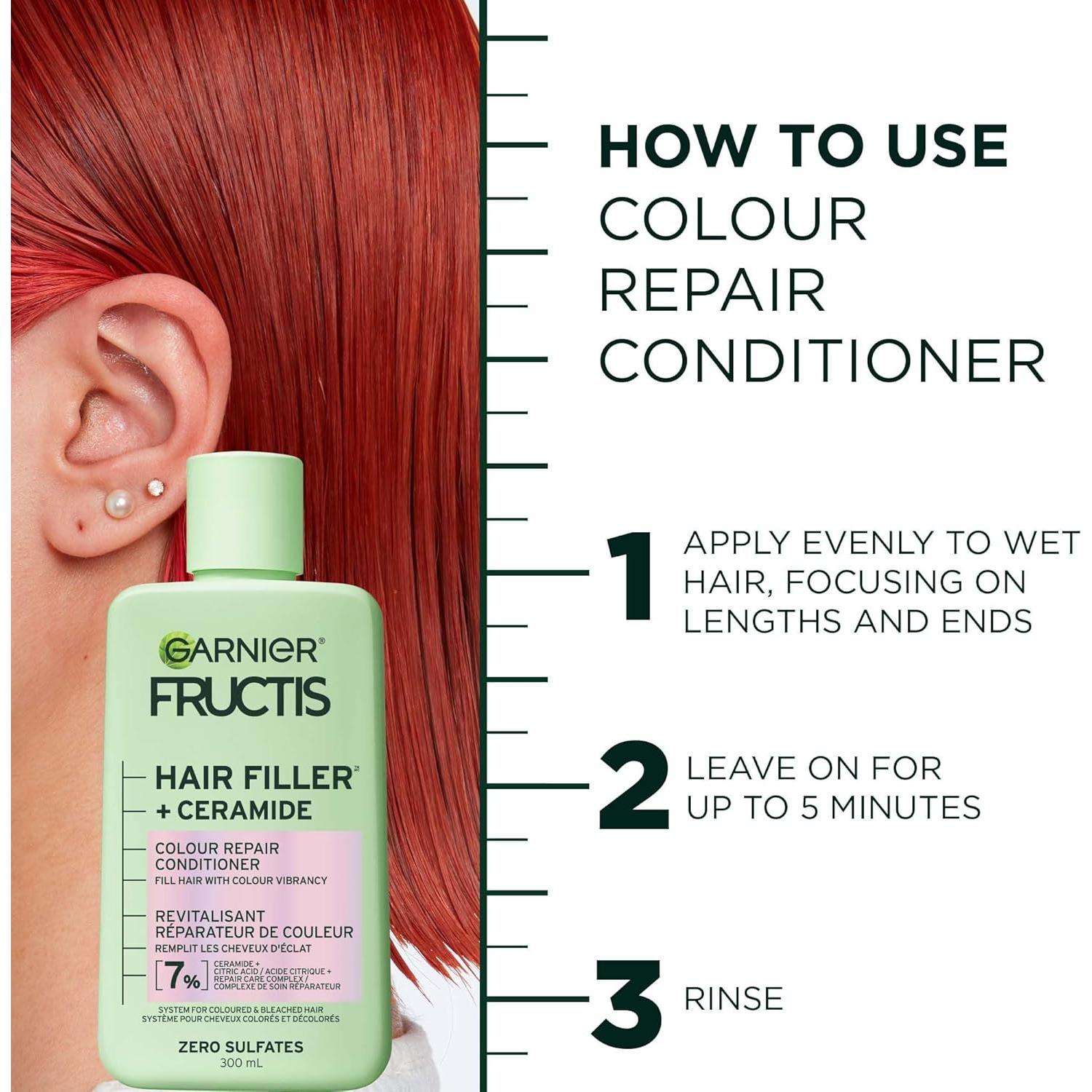 Acondicionador Garnier Fructis Hair Filler 300 ml - Color Repair