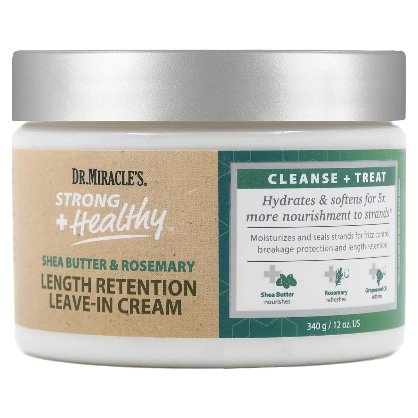 Crema Sin Enjuague Dr. Miracle 340 g - Manteca de Karité y Romero