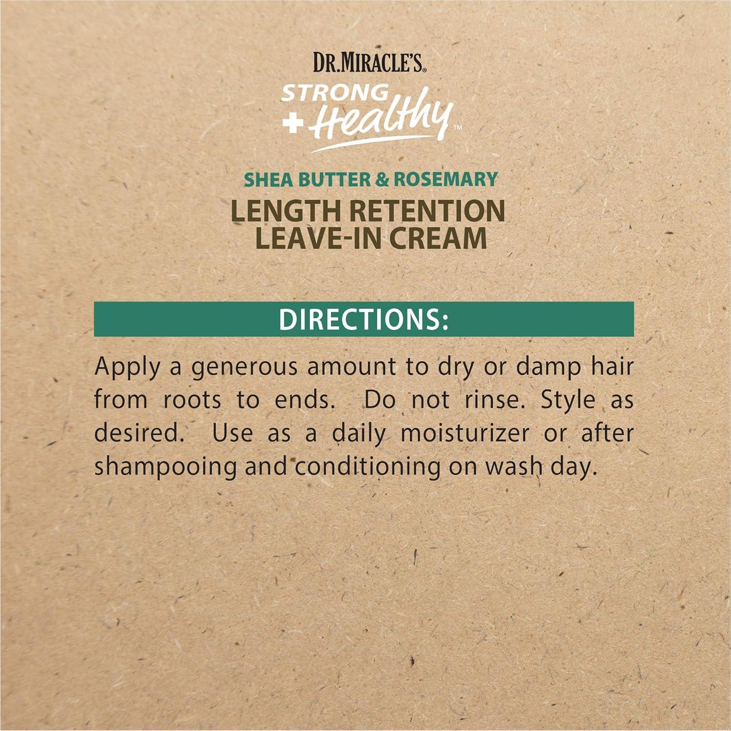 Crema Sin Enjuague Dr. Miracle 340 g - Manteca de Karité y Romero