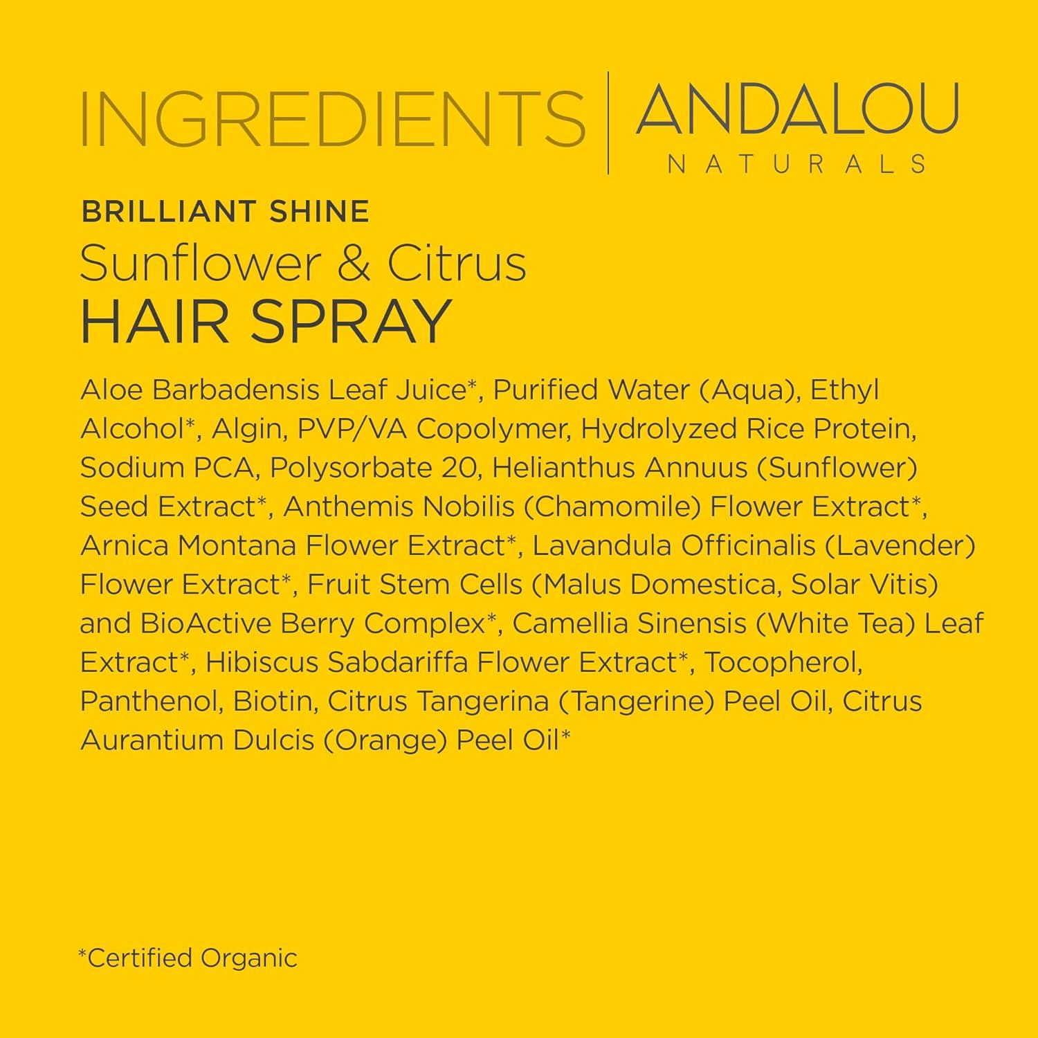Spray para Cabello Brillante Andalou Naturals 242 ml