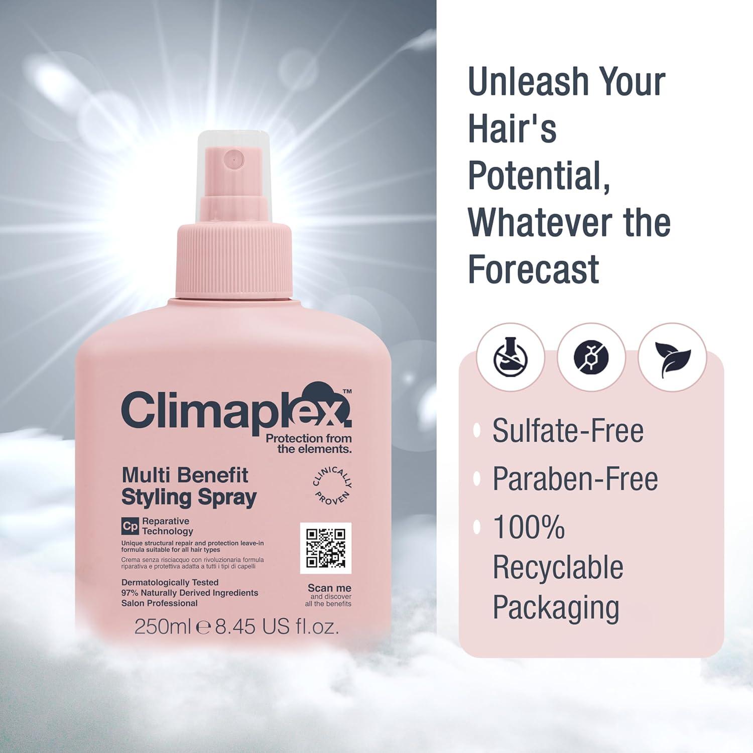 Spray para Cabello Climaplex 240 ml - Control de Frizz y Desenredante