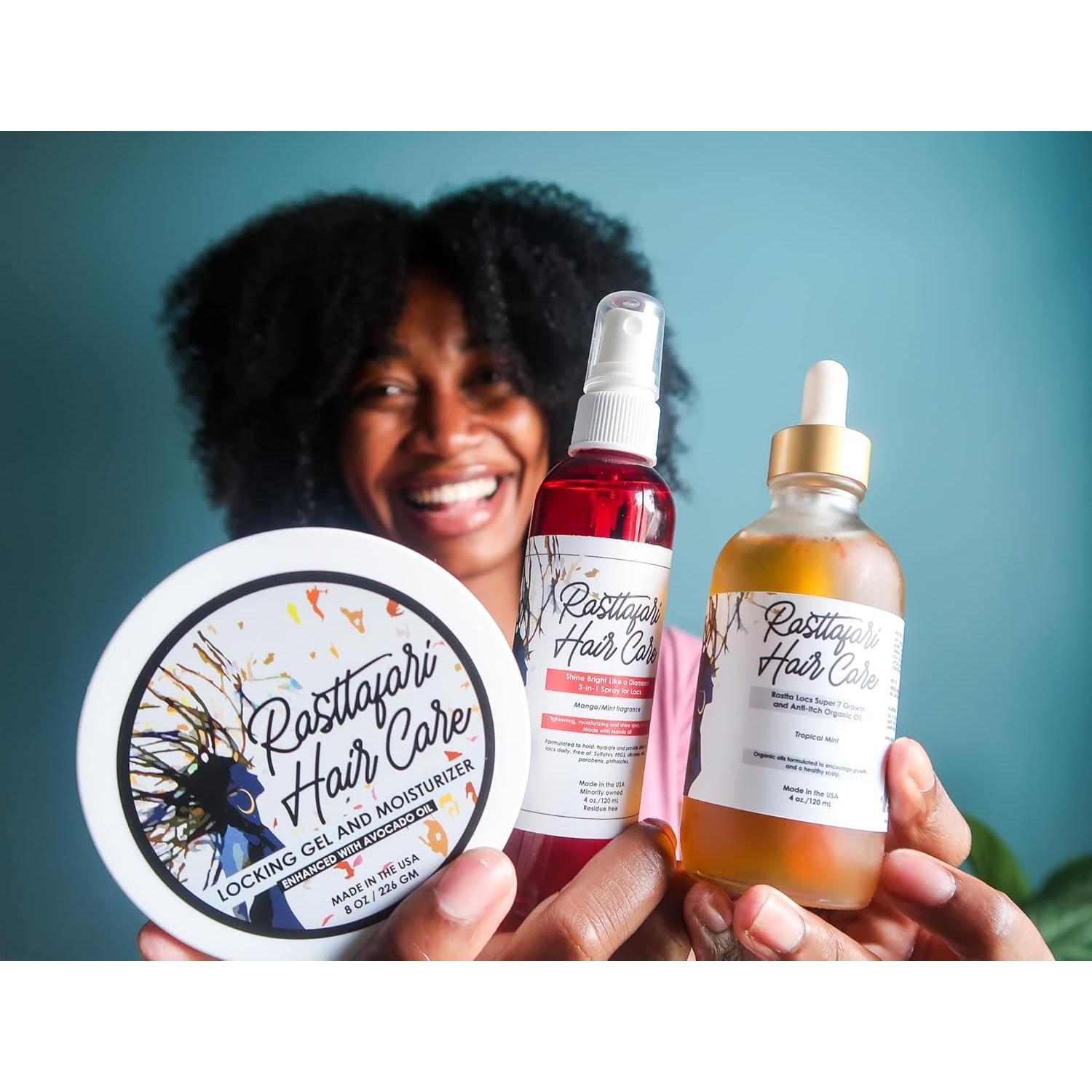 Spray Acondicionador Hidratante Rastta Locs 118 ml - Agua de Rosas y Menta