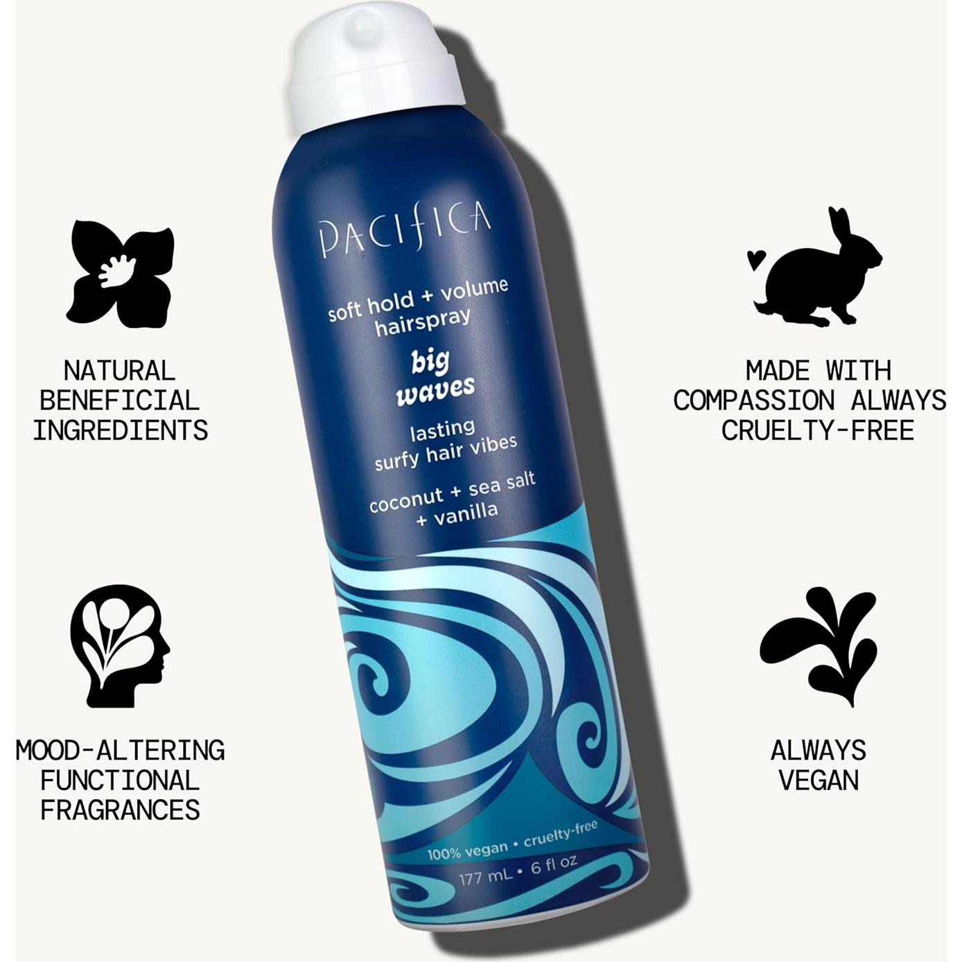 Laca para el Cabello Pacifica Big Waves 177 ml - Coco y Vainilla