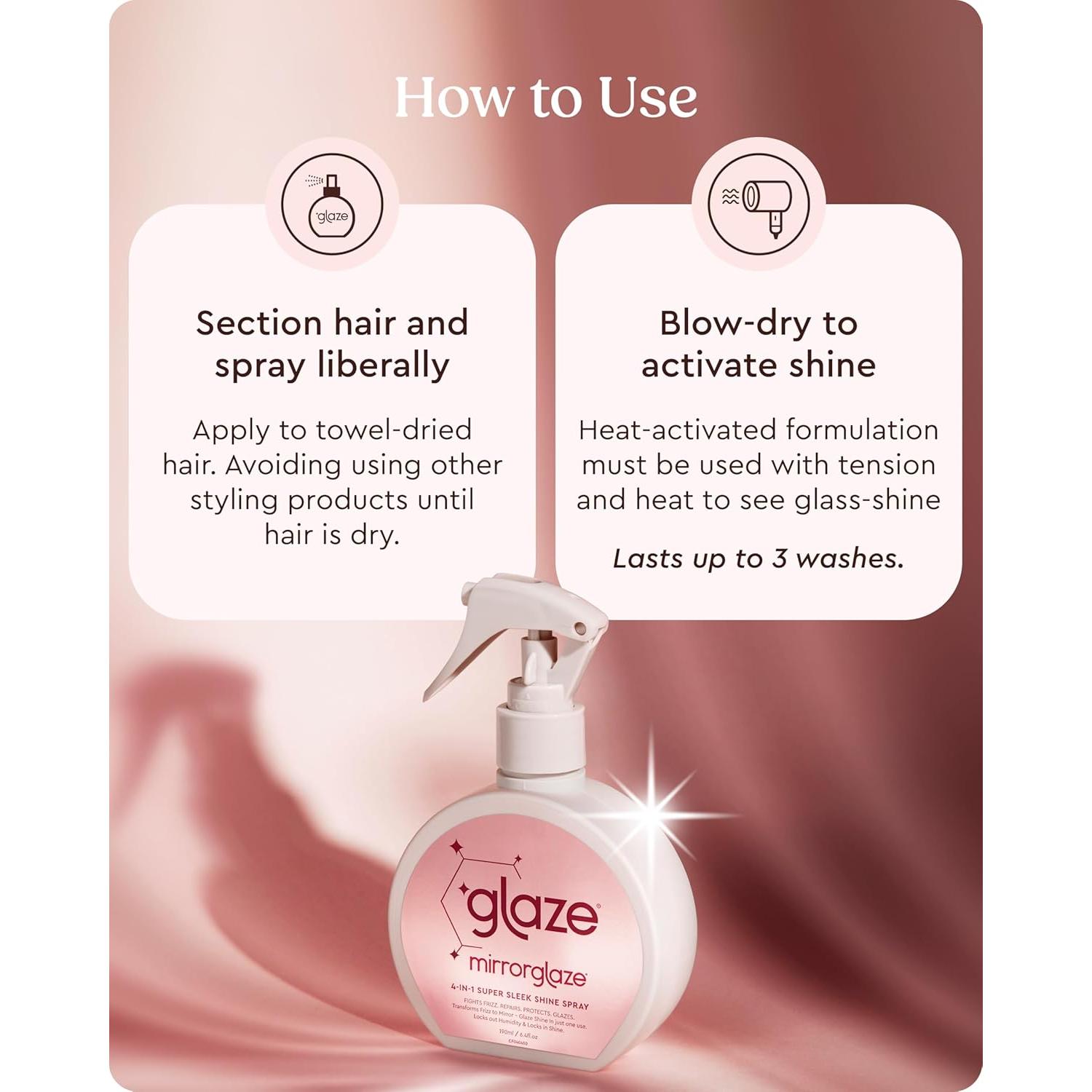 Spray Brillo Espejo Glaze 230 g - Anti-Frizz y Protección Calor