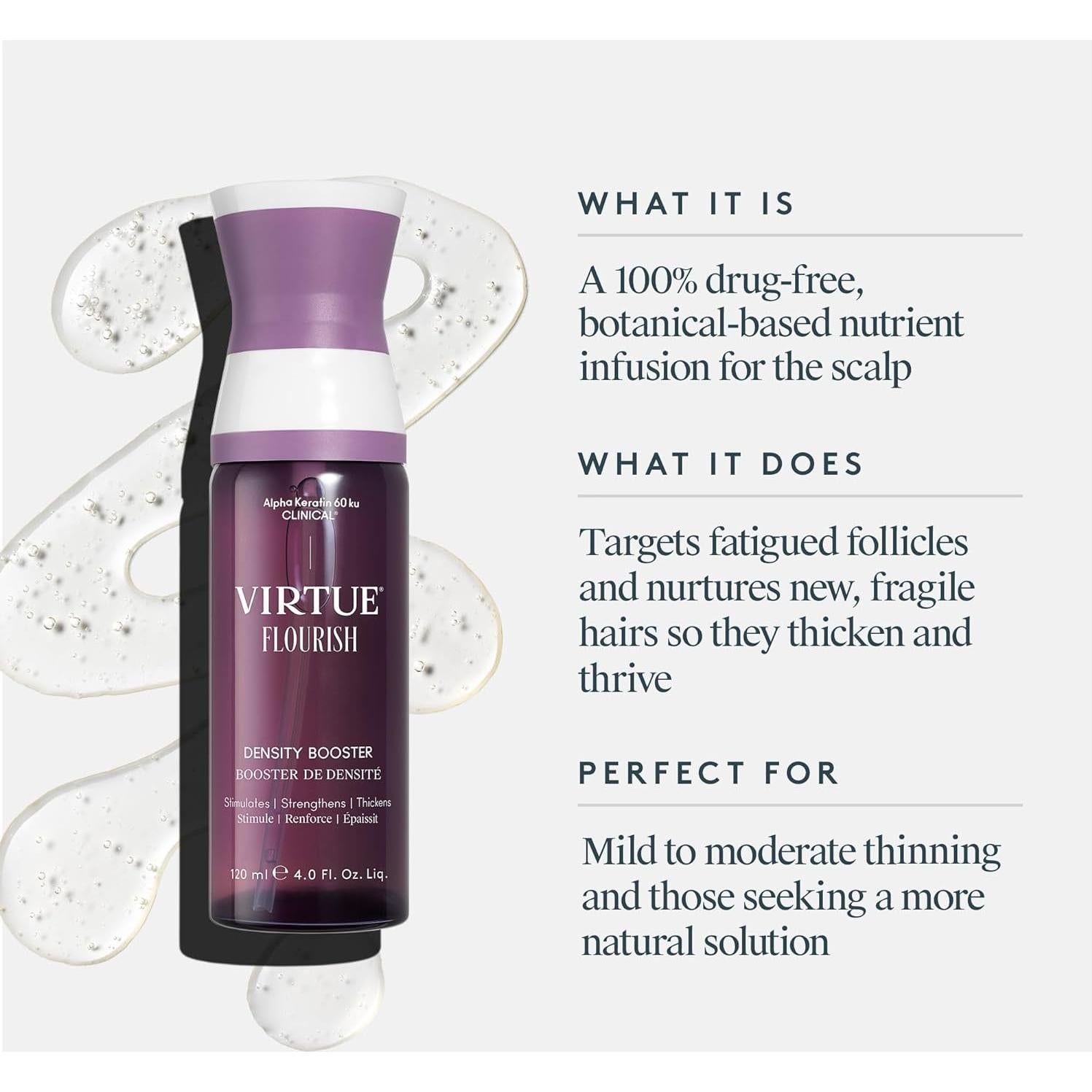 Spray Aumento Densidad Cabello Virtue Flourish 118 ml