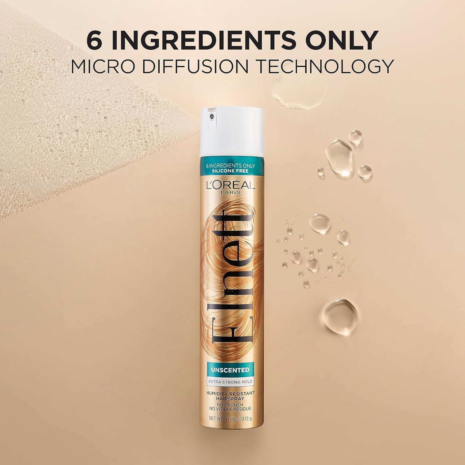 Spray Fijador Extra Fuerte L'Oreal Paris Elnett 311g x2 Sin Fragancia