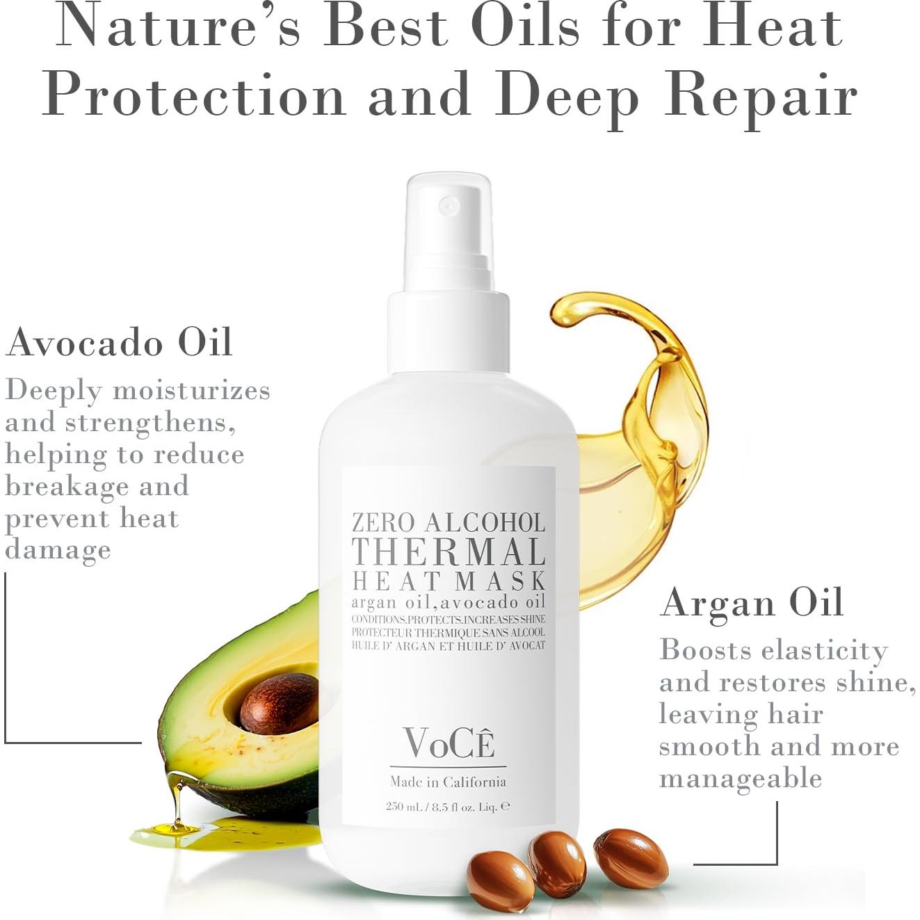 Spray Protector Térmico Vegano VoCé 250 ml - Anti-Frizz