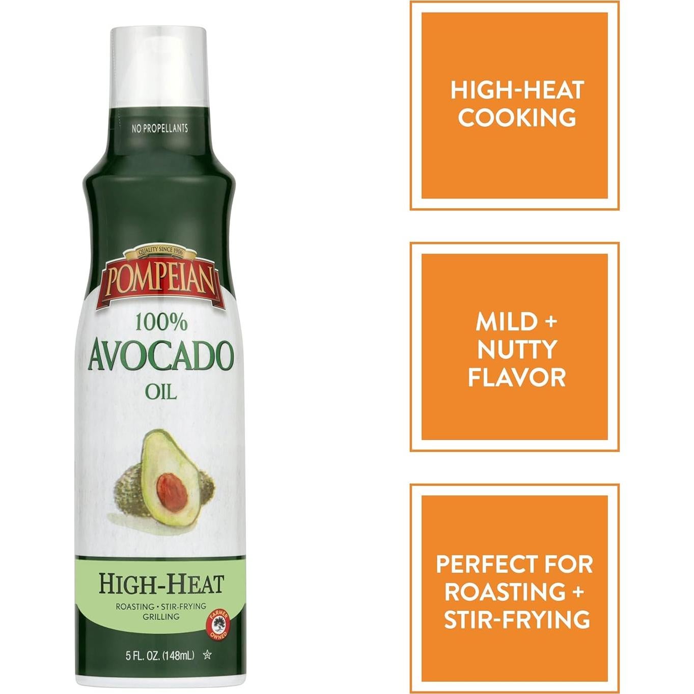 Spray de Cocina Aceite de Aguacate Pompeian 148 ML Sin Propelente