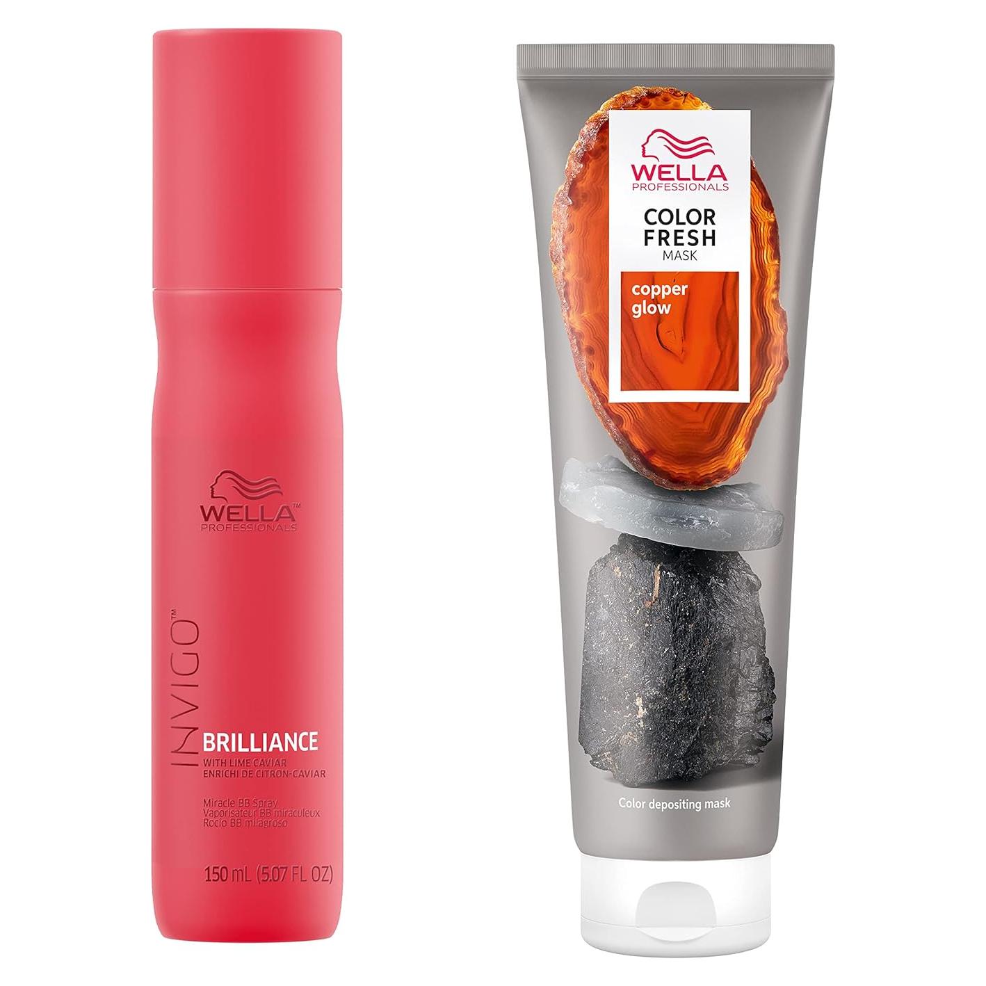 Mascarilla Capilar Wella Professionals Color Fresh Brillo Cobre 141g