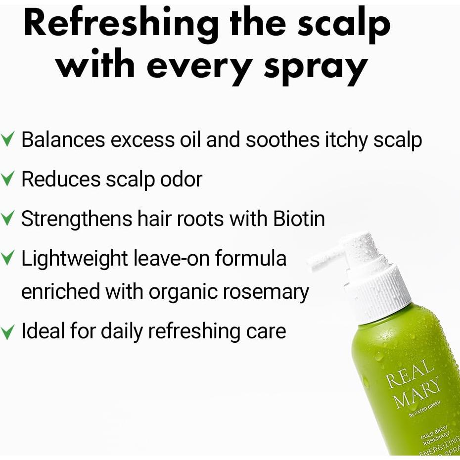 Spray Energizante Crecimiento Capilar RATED GREEN 120 ml