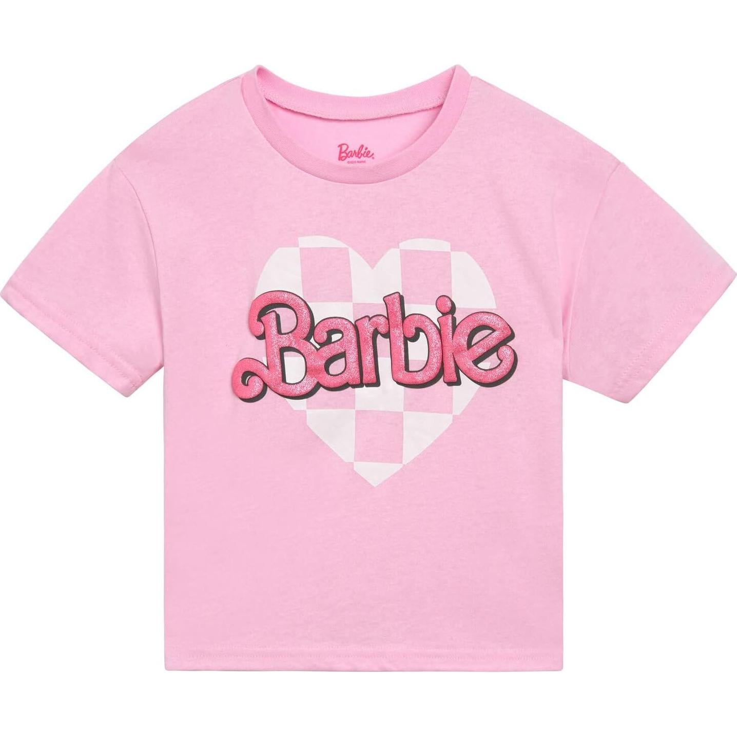 Conjunto camiseta y leggings Barbie para niñas 3T Rosa/Gris