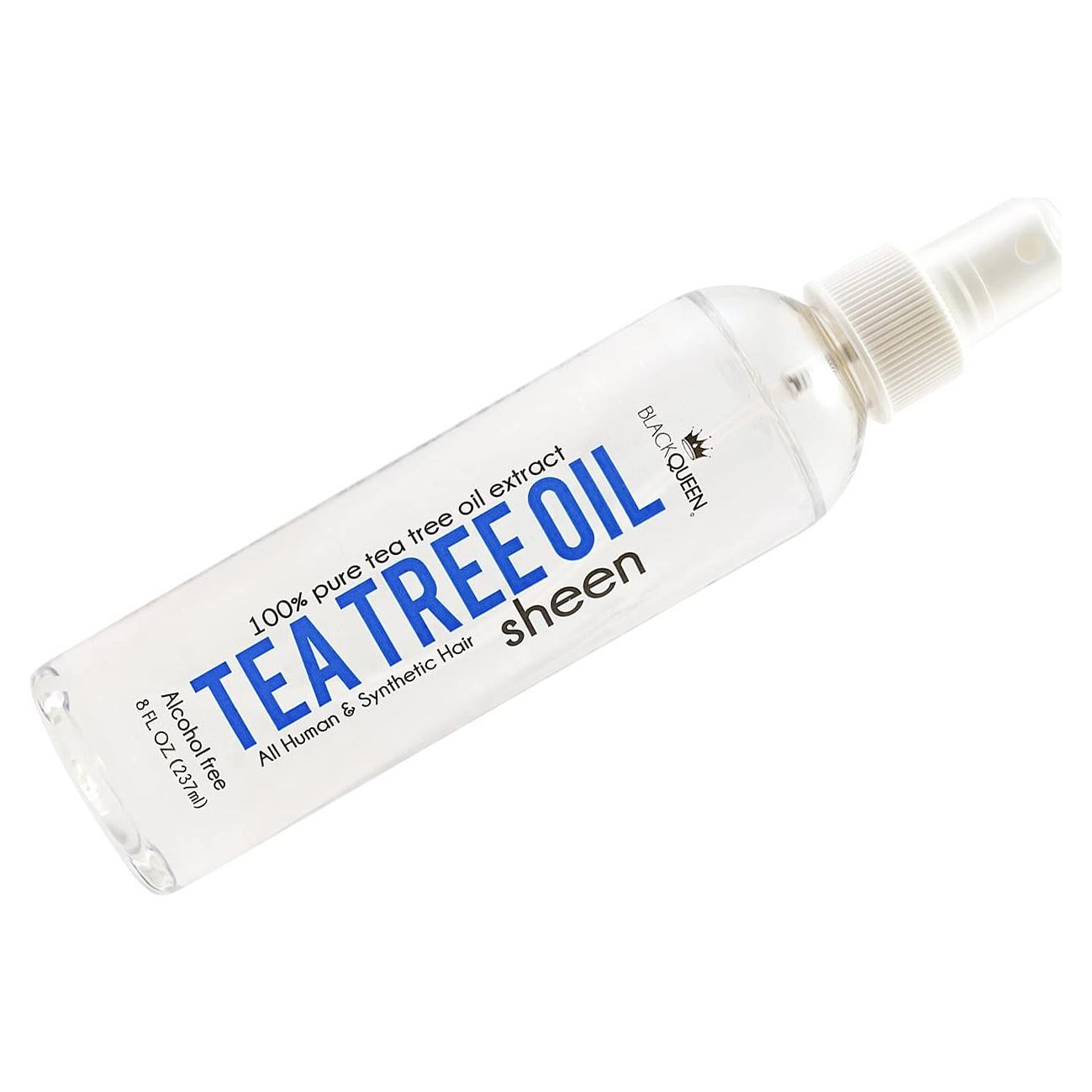 Spray Brillo Aceite Árbol de Té Black Queen 226.8 g - Hidratante